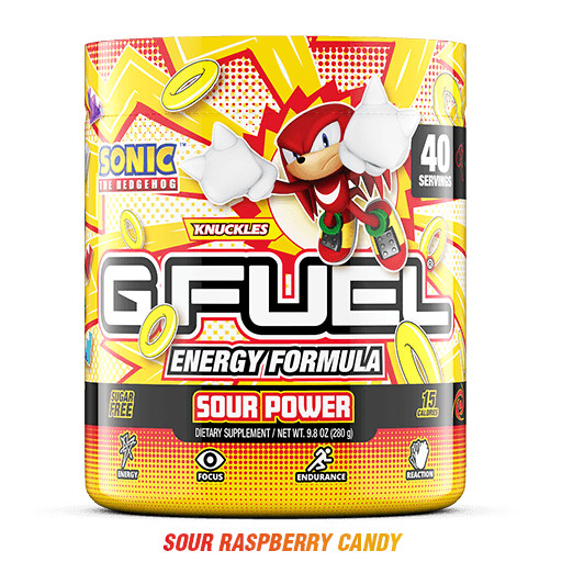 G Fuel Knuckles Sour Power GFuel 40 Servings