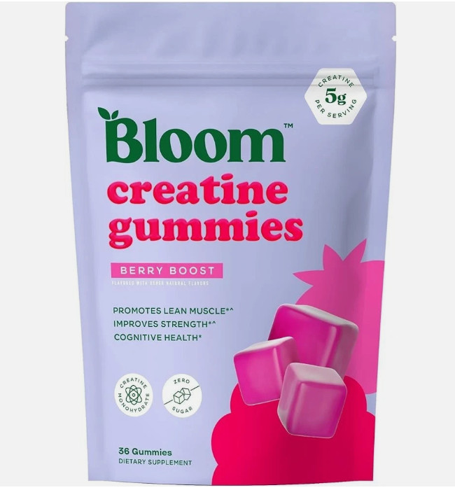 Bloom Creatine Gummies Berry Boost 36 Count
