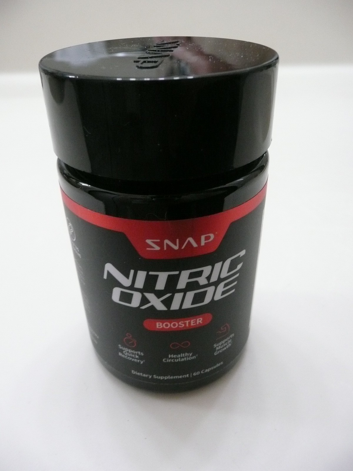 SNAP Nitric Oxide Booster – L-Arginine, L-Citrulline – 60 Capsules EXP 07/2028