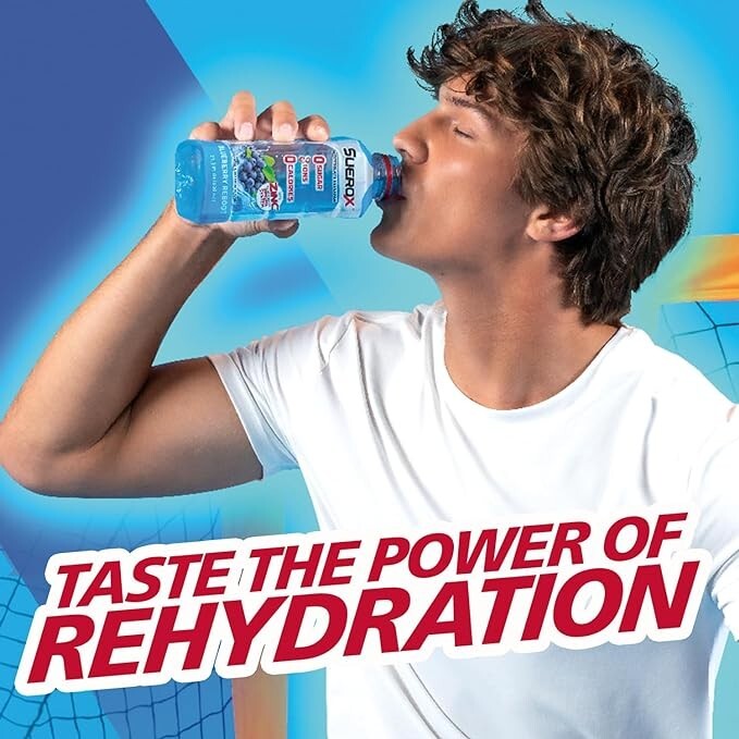 SueroX Coconut Refresh Electrolyte Drink 8 Ions for Hydration 21.3 Oz (12 Count)