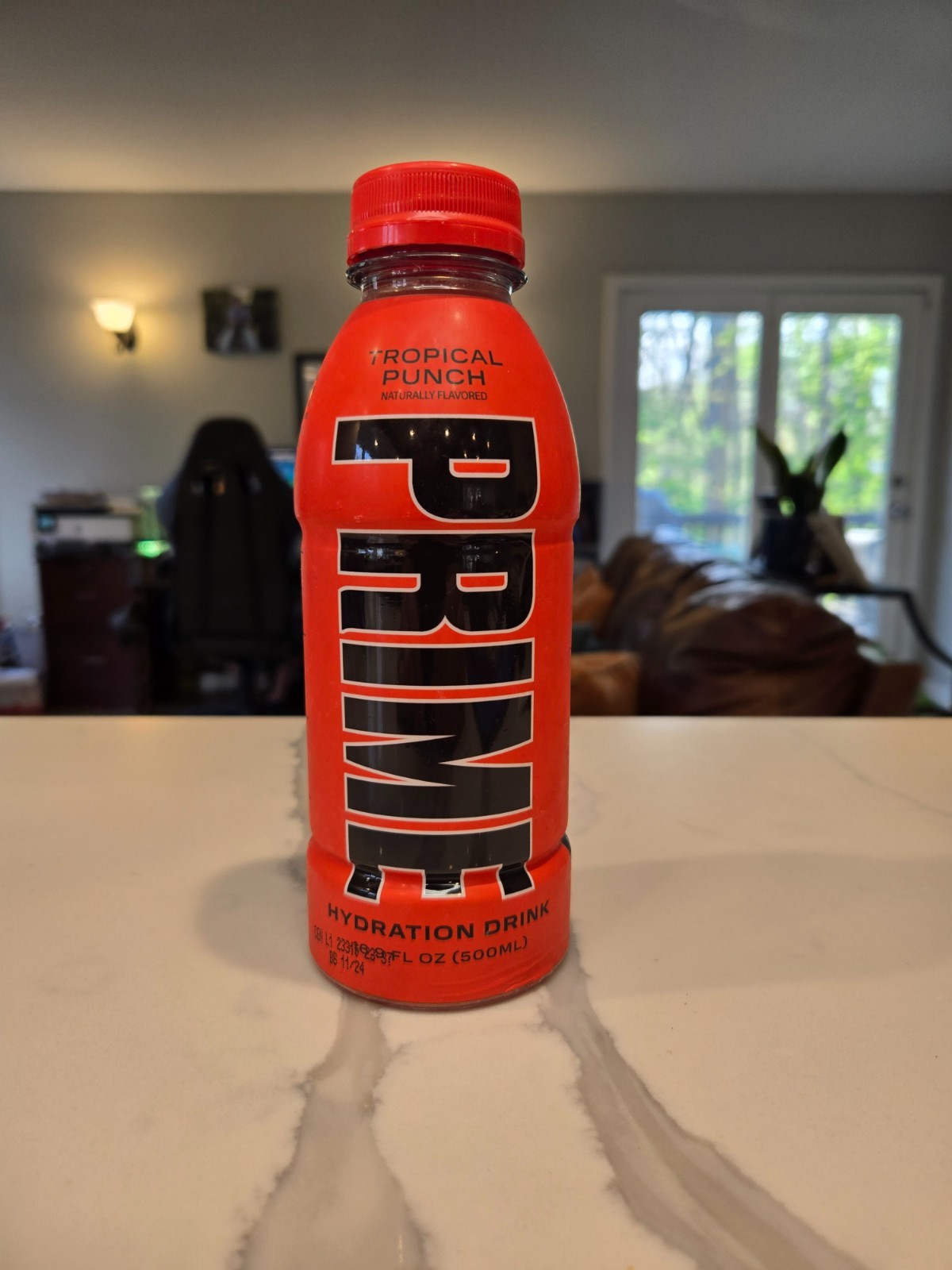 Prime Hydration Tropical Punch Drink x1 Bottle (RED)