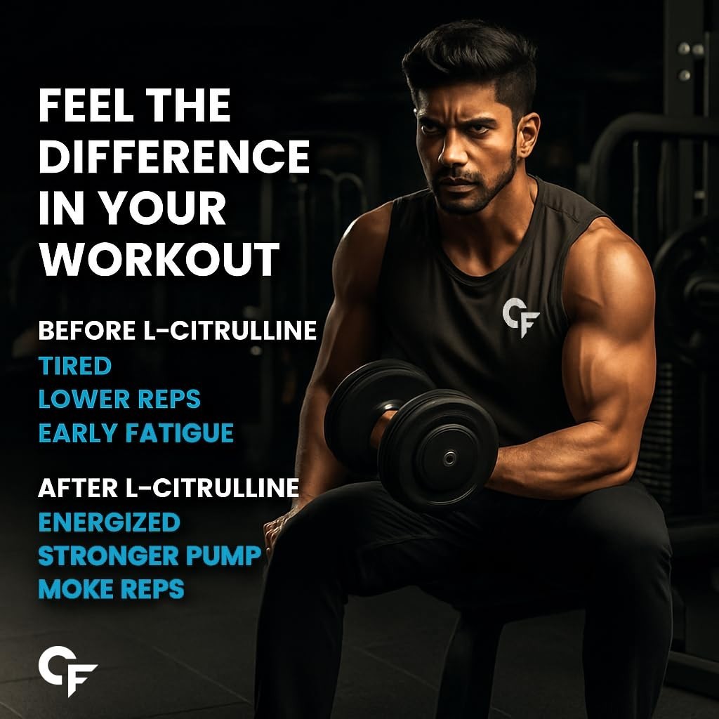 L Citrulline Malate Powder | Boosts Nitric Oxide, Pre Workout Supplements