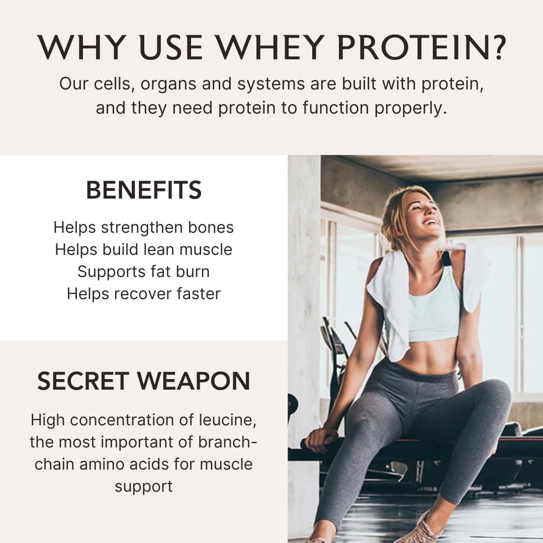 Alaya Naturals Grass Fed Whey Protein Powder Vanilla Flavor, All Natural, H…