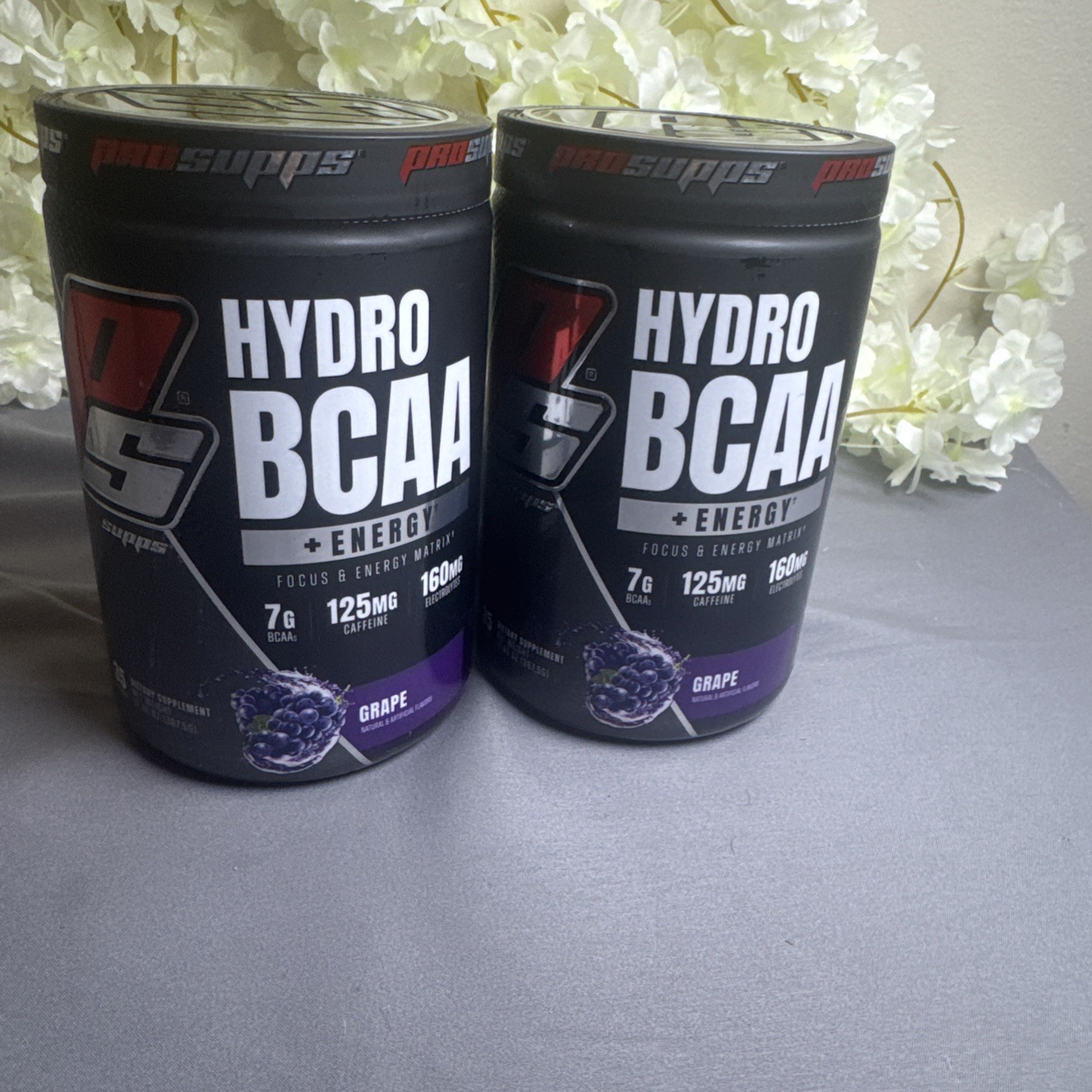 2 PS HYDRO BCAA PLUS ENERGY GRAPE 125 MG 35 SERV 11/26
