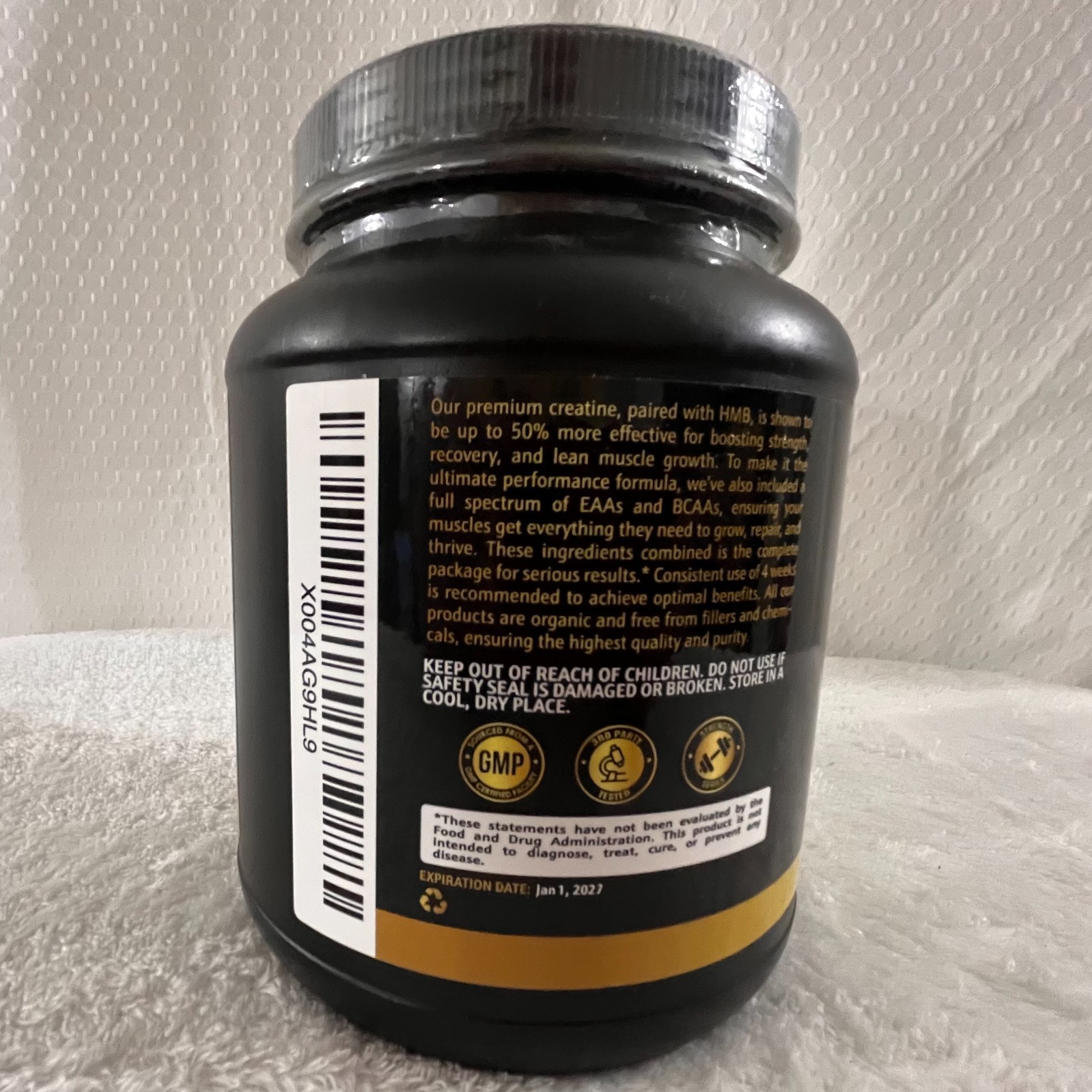 Creatine HMB Supplement w/Essential Amino Acids Powder | EAA & BCAA Mix |