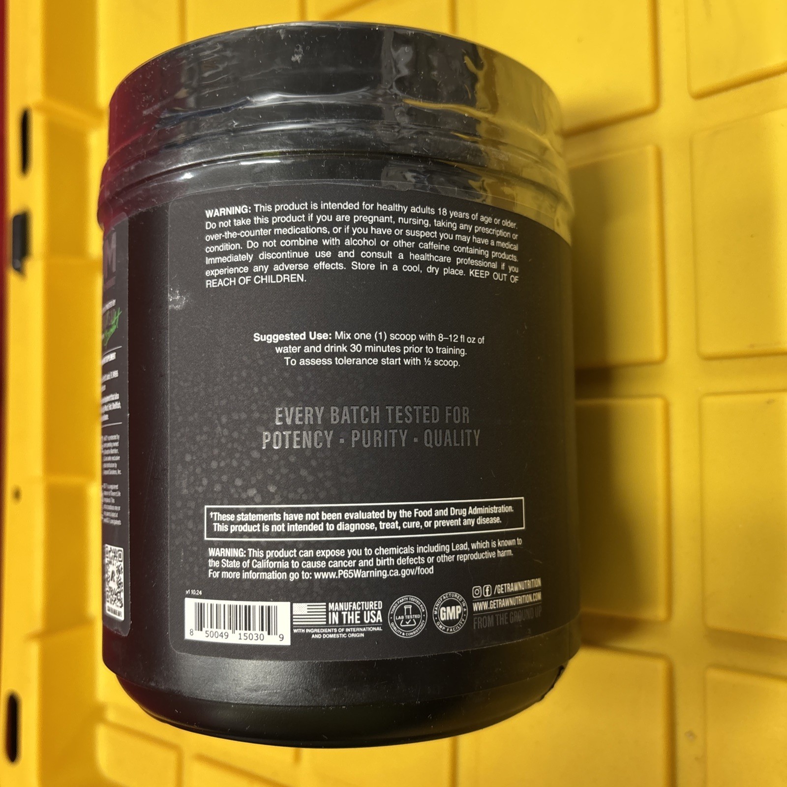 RAW NUTRITION X CBUM THUPER THAVAGE PRE-WORKOUT Citrus Grapefruit 20 Servings