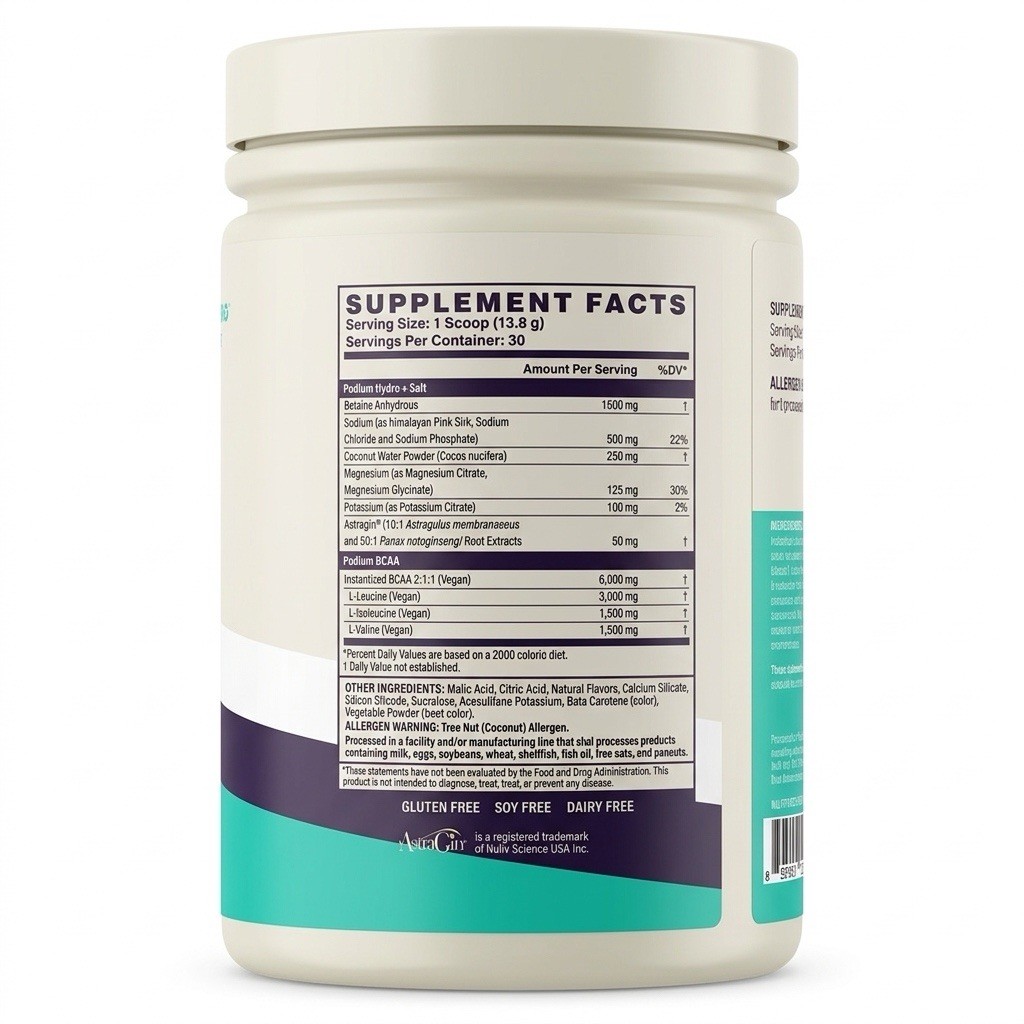 Podium Hydration & Recovery – No Artificial Colors – No Sugar Added-Peach Mango