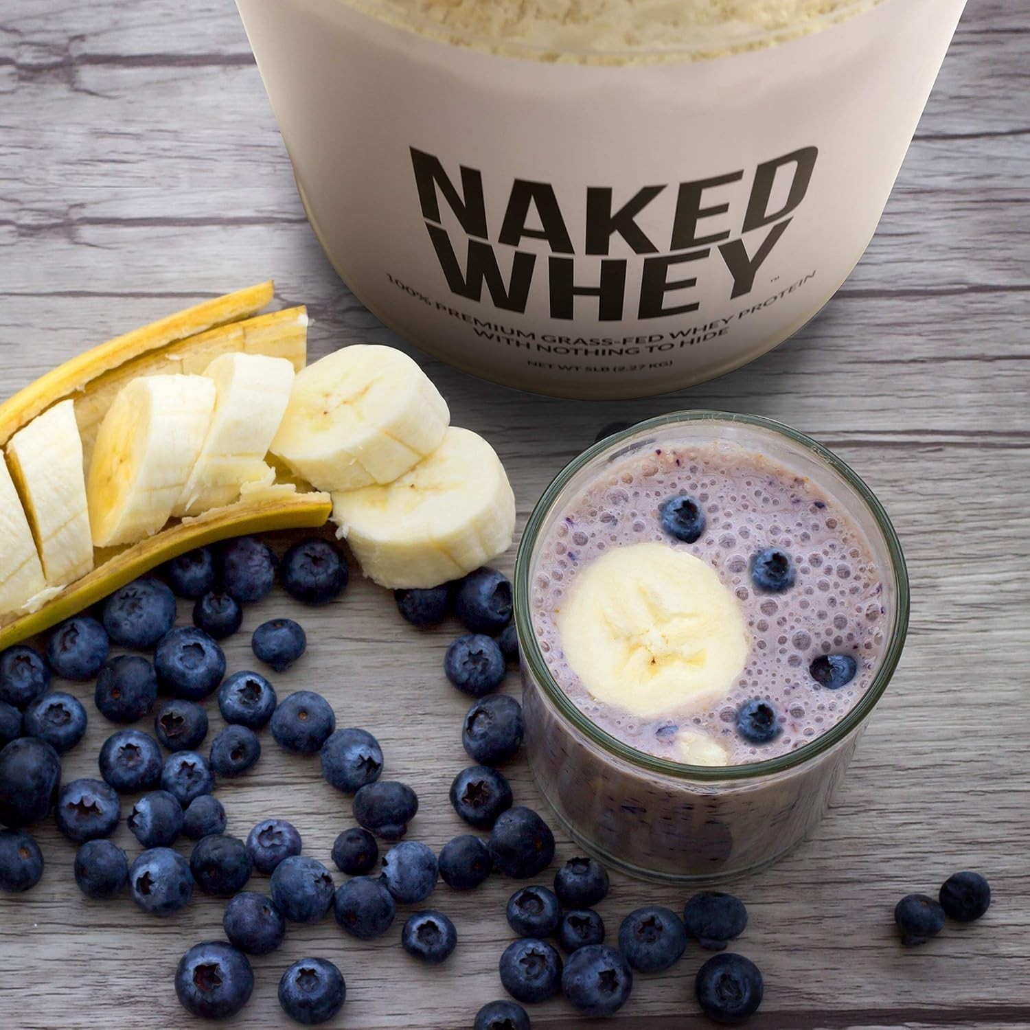 NAKED Whey 1Lb – Only 1 Ingredient, Grass Fed 1 or 2 Pound (Pack of 1)