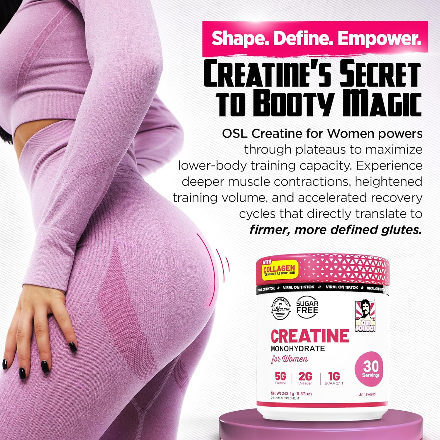Creatine Post-Workout Supplement – 5000Mg Creatine, 2000Mg Hydrolyzed Collagen –