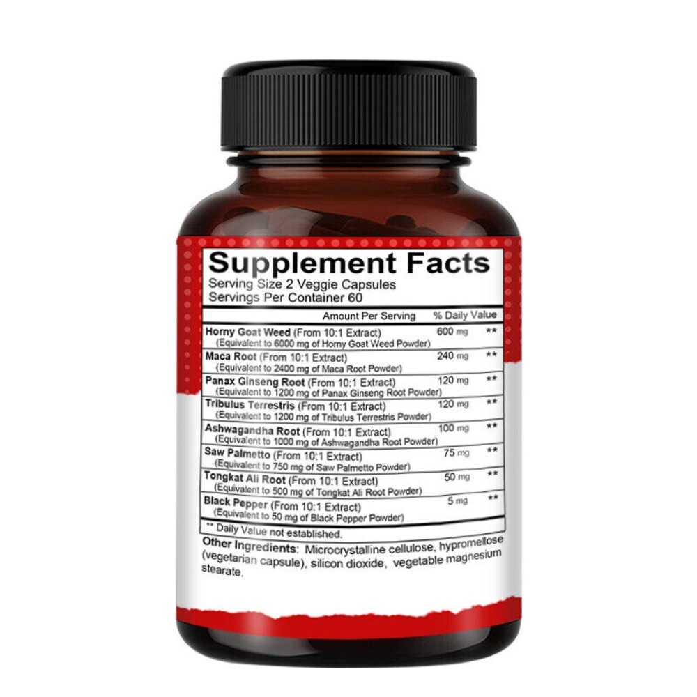 Horny Goat Weed Complex | 13,100 mg | 120 Capsules | Vegetarian | by KENOFOR