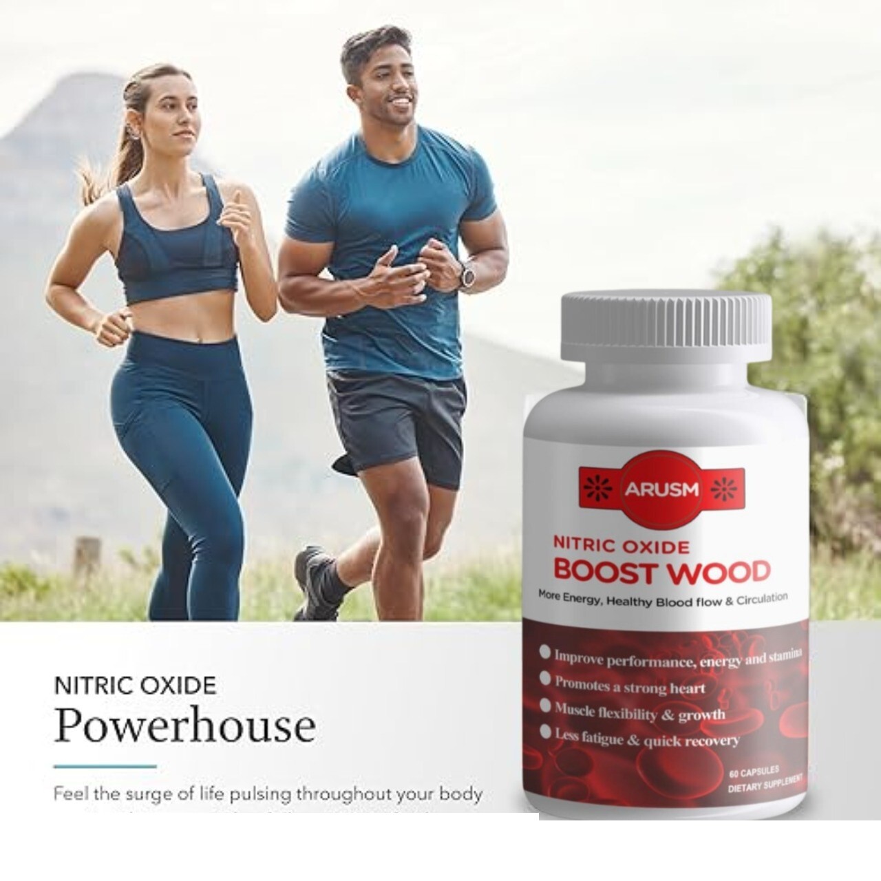 Nitric Oxide L-Arginine Pre Workout+Testosterone Booster,Multivitamin Men’s,Test