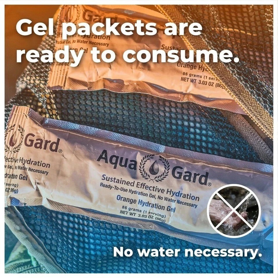 Aqua-Gard – Emergency Hydration Gel for Disaster Preparedness 1-Pack