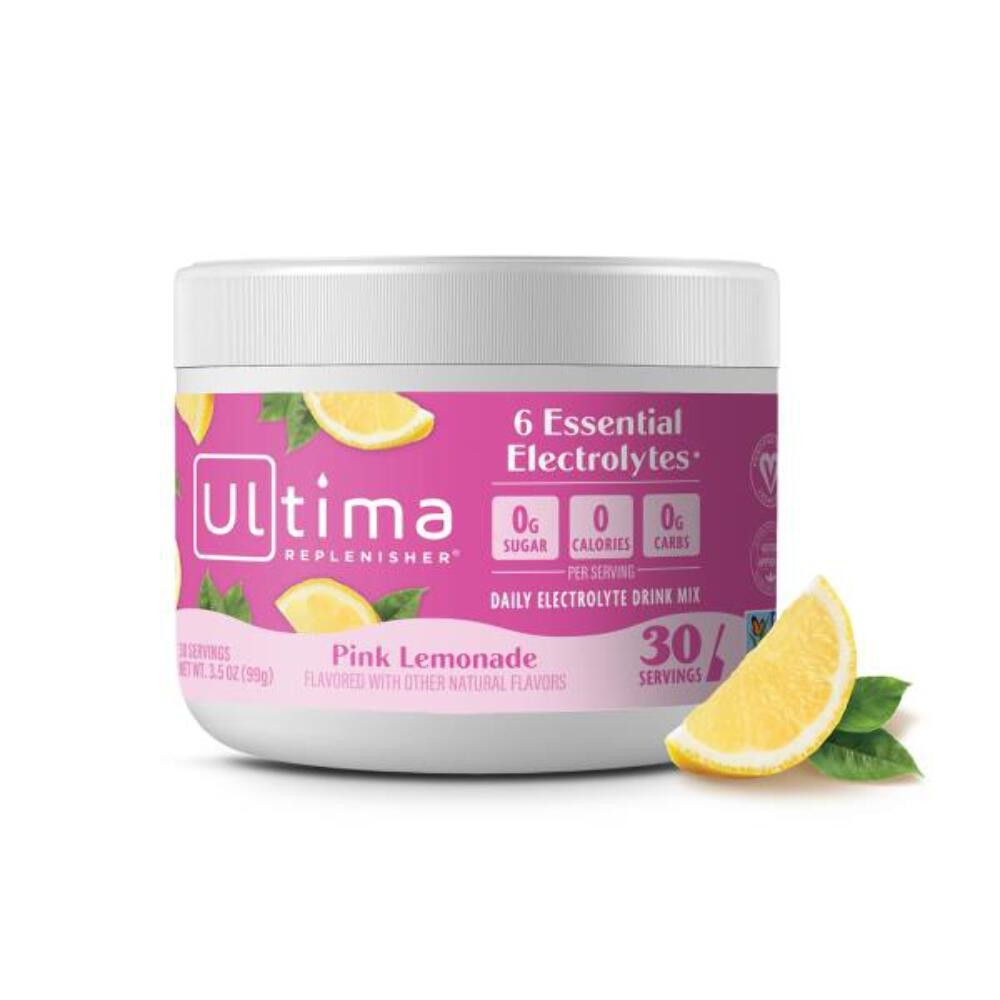 2/27 Ultima Replenisher Daily Electrolyte Powder Drink Mix – Sugar Free – Pink L