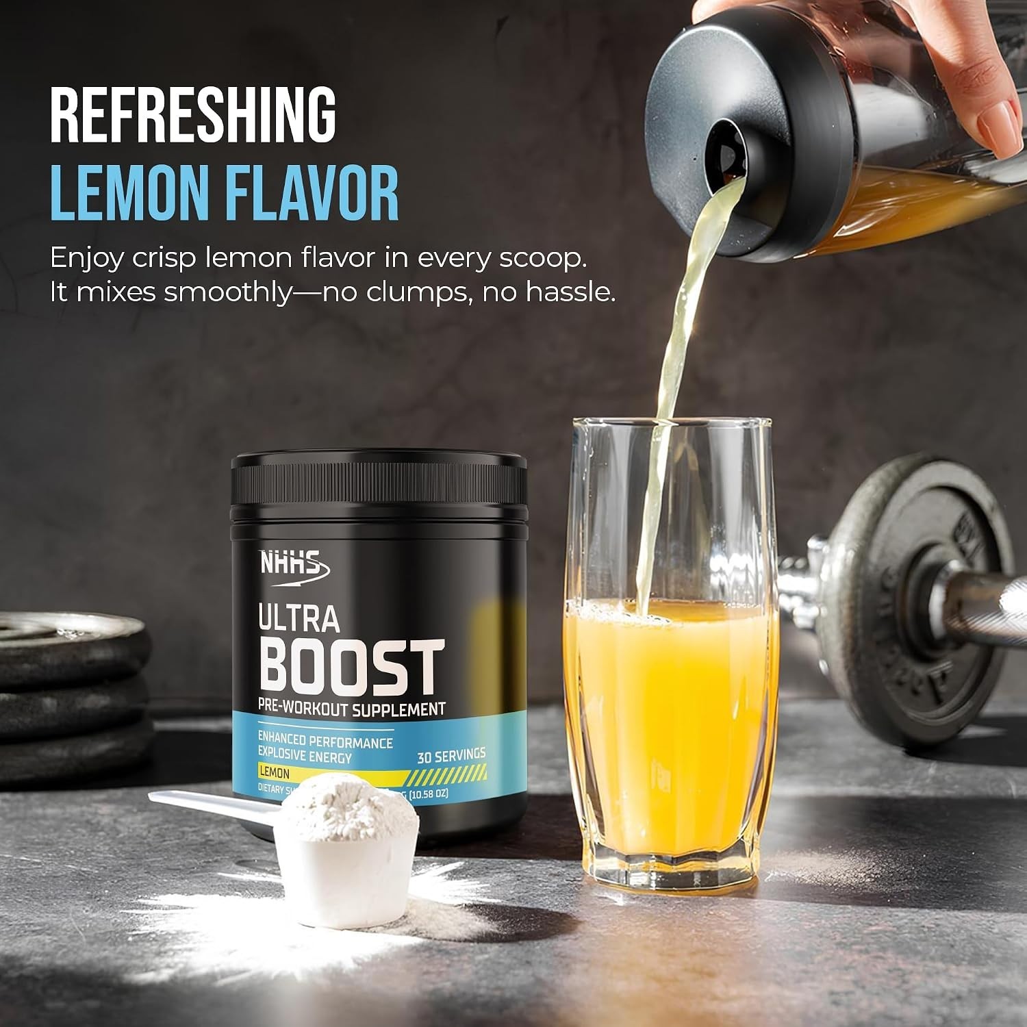 300g Ultra Boost Pre-Workout Powder, Formula for Explosive Energy & Focus
