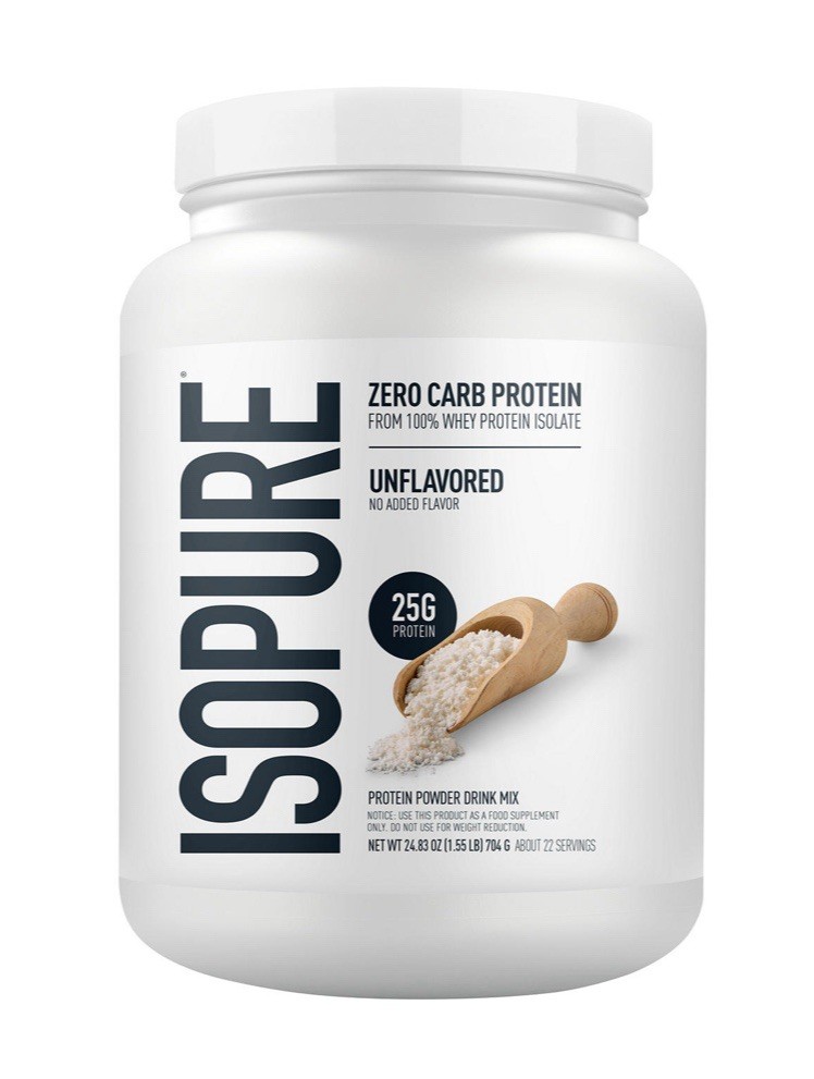 Isopure Zero Carb Protein, Unflavored, 25gProtein, 1.5 lbs.