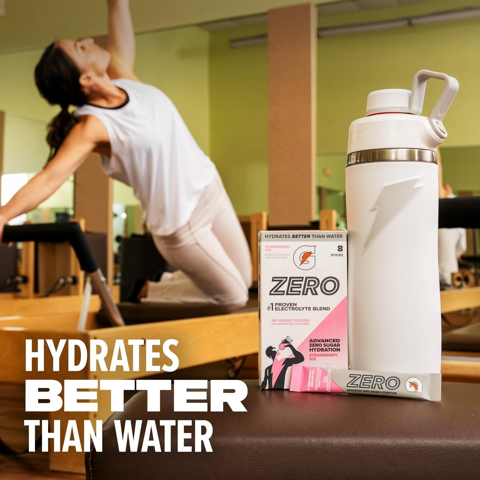 Gatorade Zero Sugar Powder – Electrolyte Drink Mix, 32 Servings