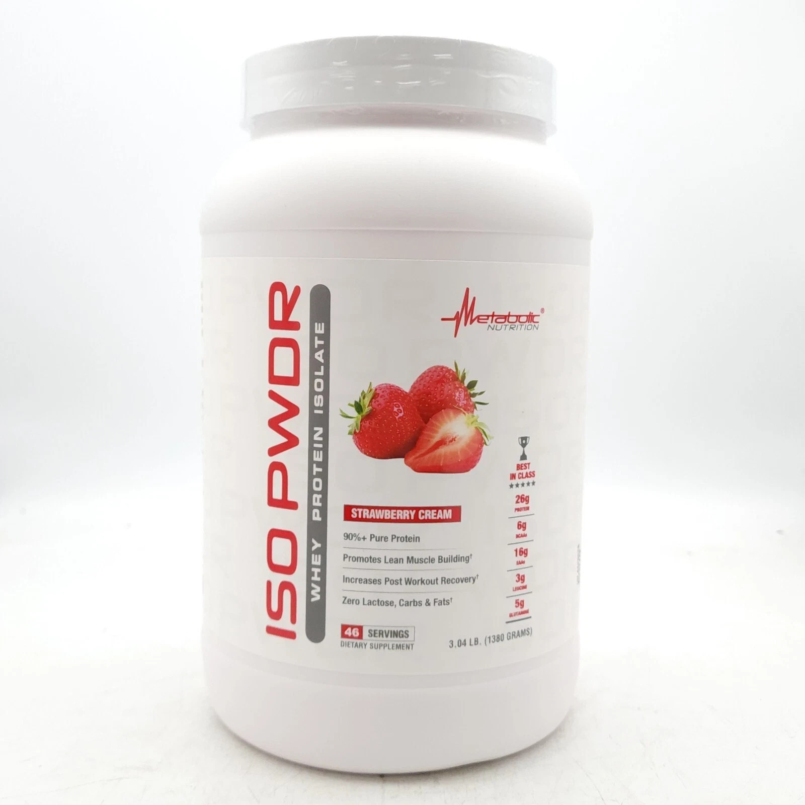 Metabolic Nutrition ISO PWDR Whey Isolate Protein Pick Flavor 3.04lbs