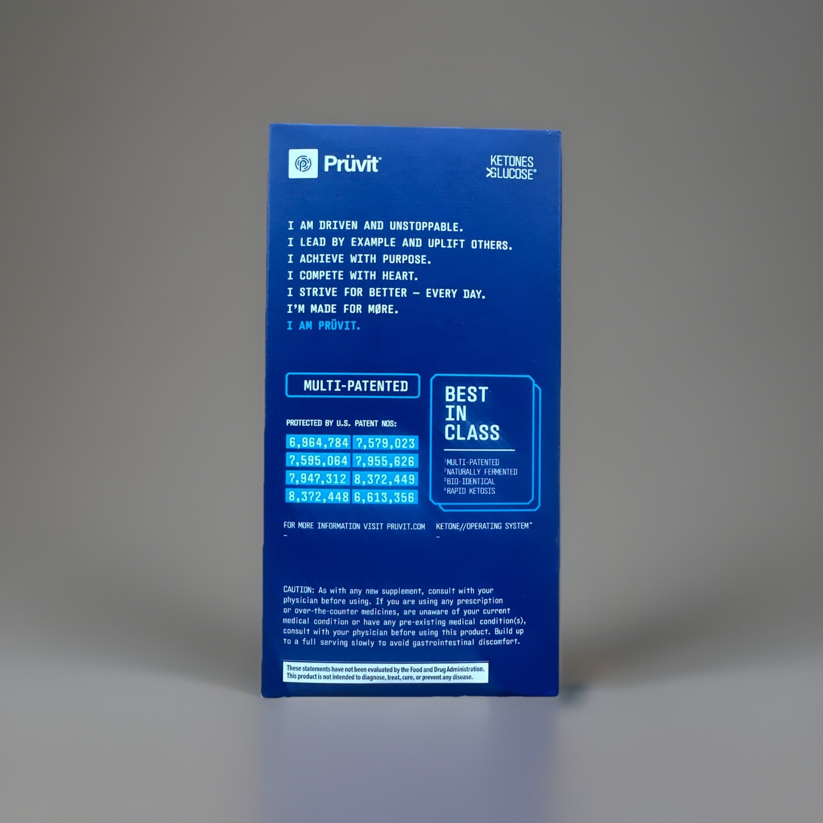 PRUVIT ketone drink Keto Nat BERRY BLUE Charged 20 pack