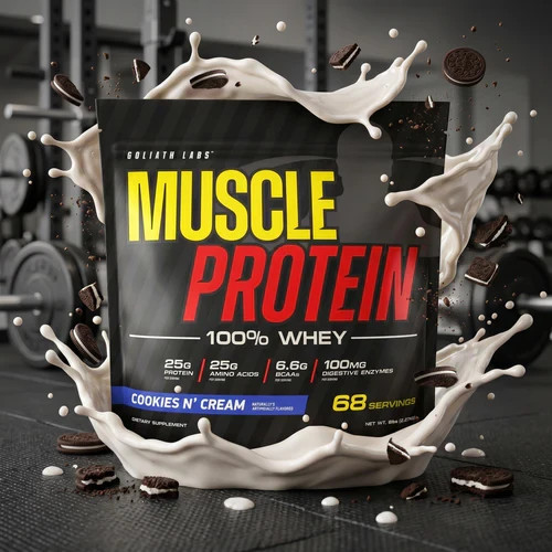 Whey Protein Powder 2.2LB Goliath Labs 30 Servings