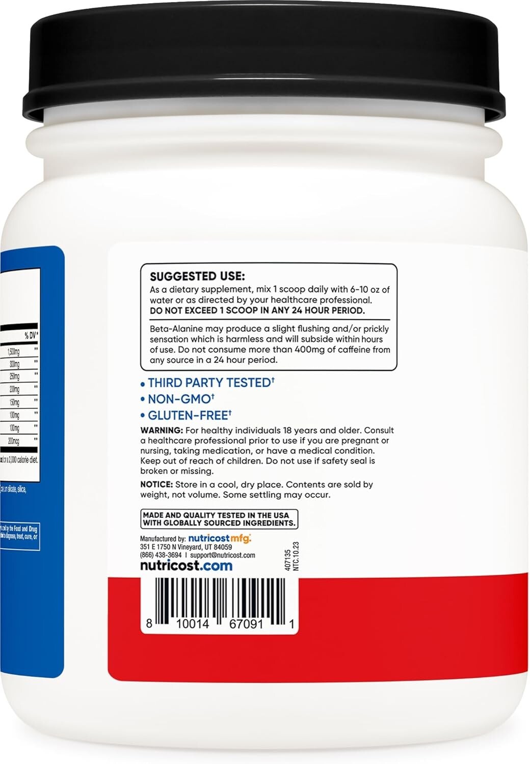 High-Quality Pre-Workout Powder – 60 Servings, Gluten-Free & 3rd Party Tested