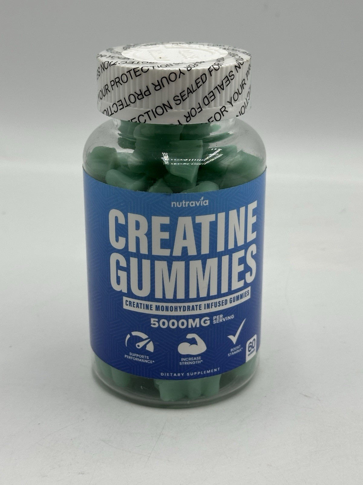 Nutravia Creatine Gummies Infused with 5g Creatine 60 Count 05/2026