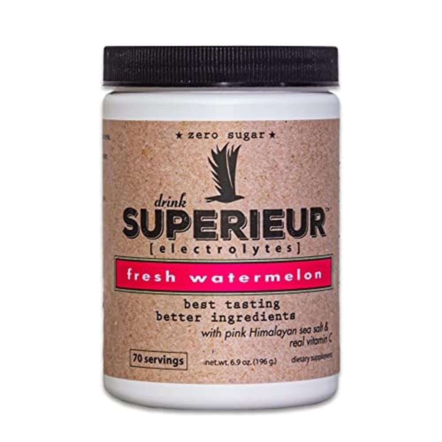 Electrolyte Powder Watermelon Flavor, 70 Servings | Vegan, Keto, Zero Sugar, Hyd