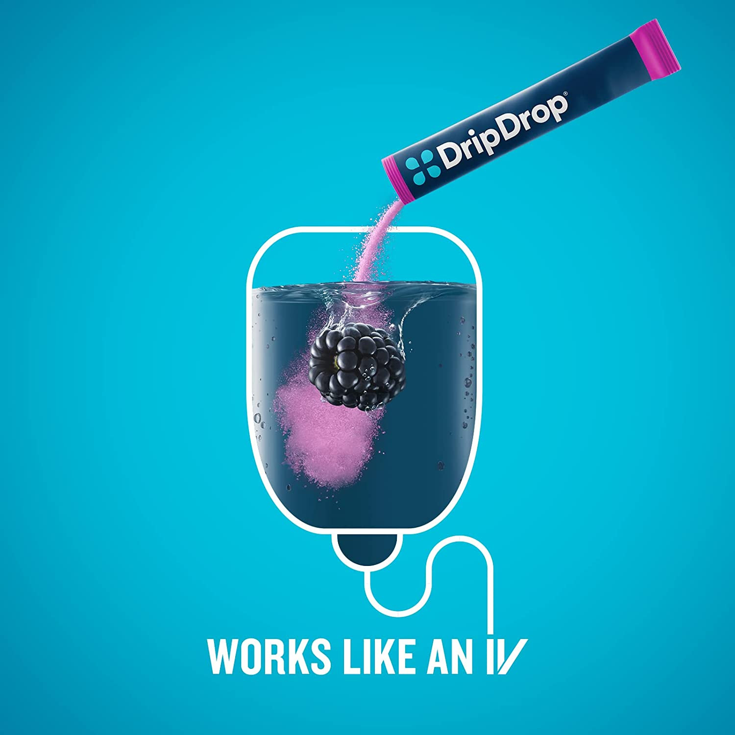 Dripdrop Hydration – Electrolyte Powder Packets – Watermelon, Berry, Orange, Lem