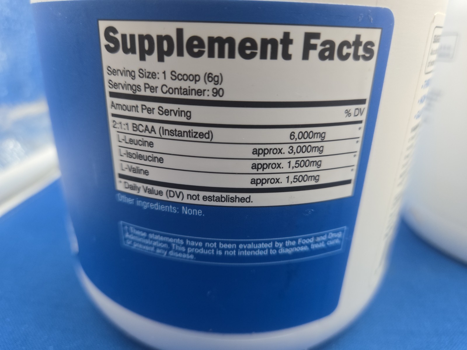 (2x) Nutricost BCAA Powder 90 Servings (Unflavored) – 6000mg Per Serving Exp4/28