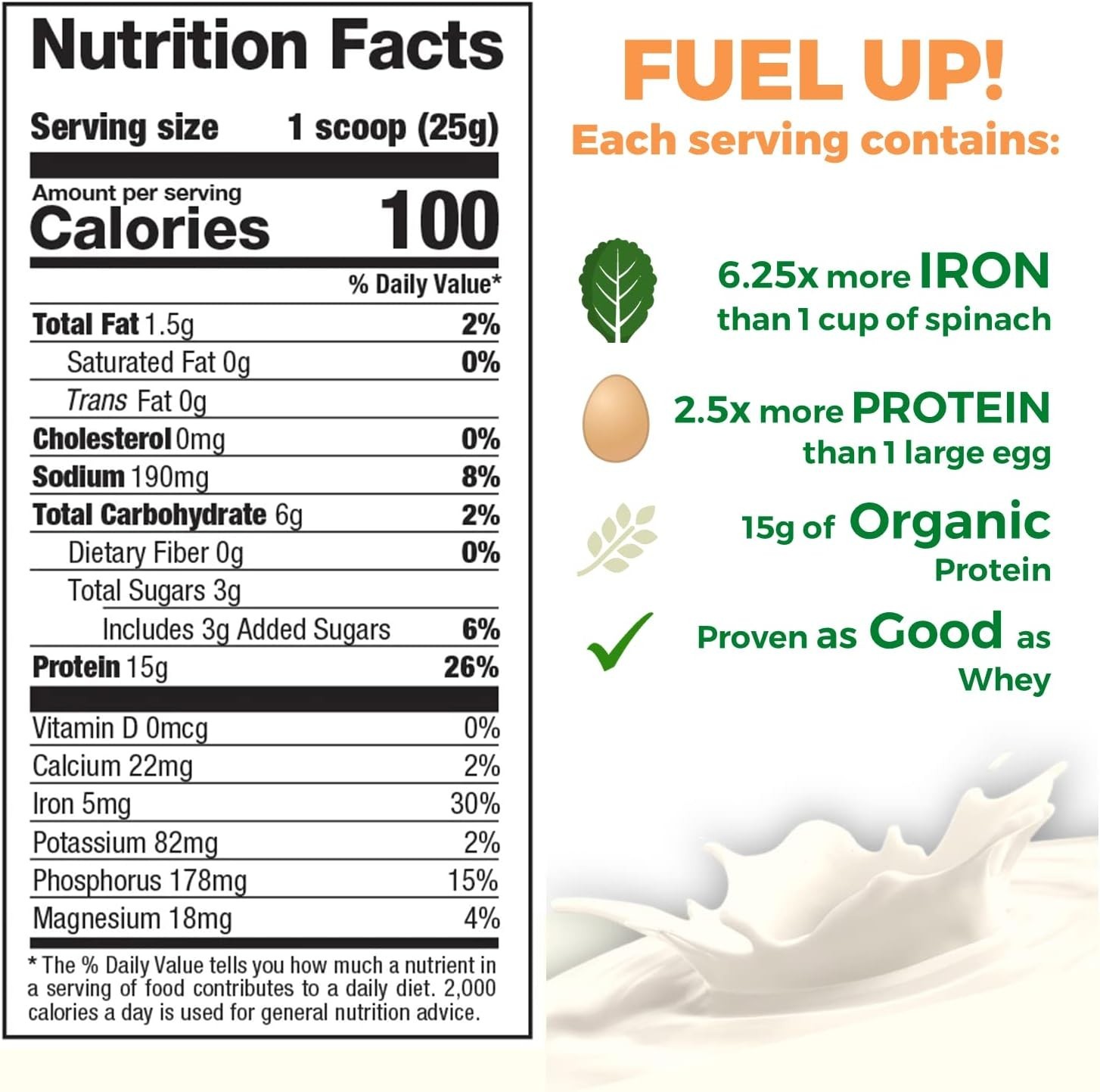 Pea Protein Gold Standard Protein Powder Vanilla Blast 948 g/2.09 lb