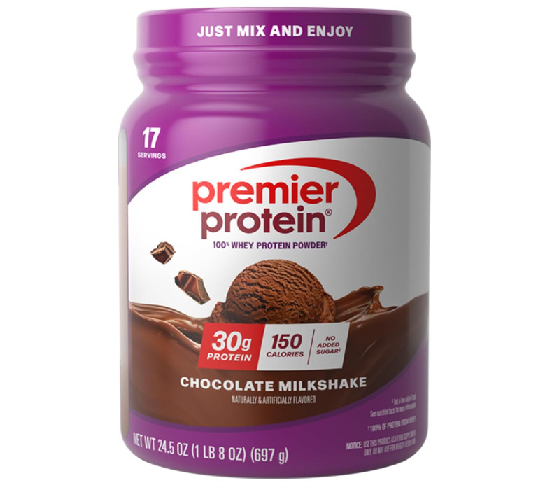 Premier Protein Powder, Chocolate Milkshake, 30g Protein, 17 Servings