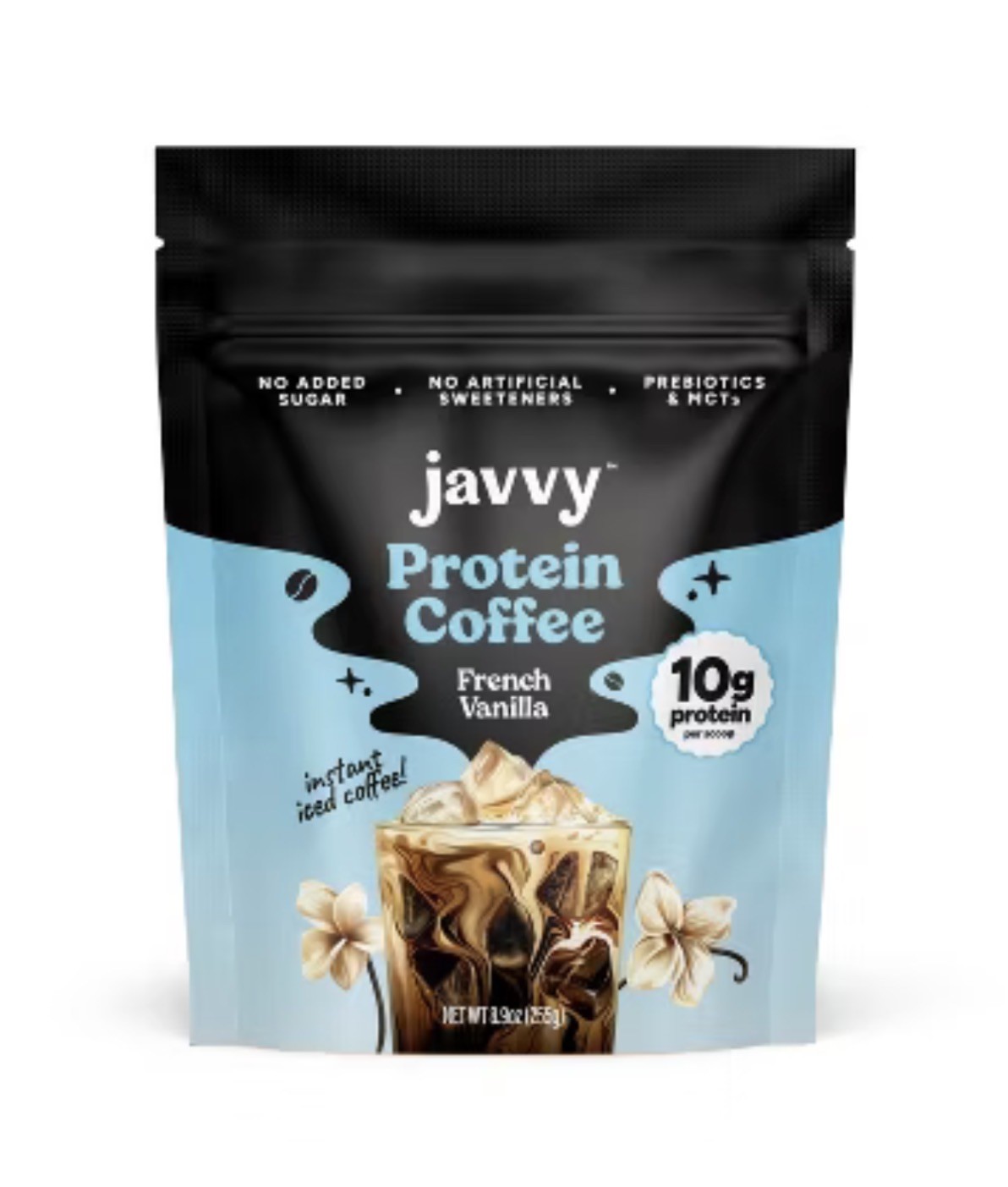 French Vanilla Javvy Protein Instant Coffee 10g Protein Per Scoop