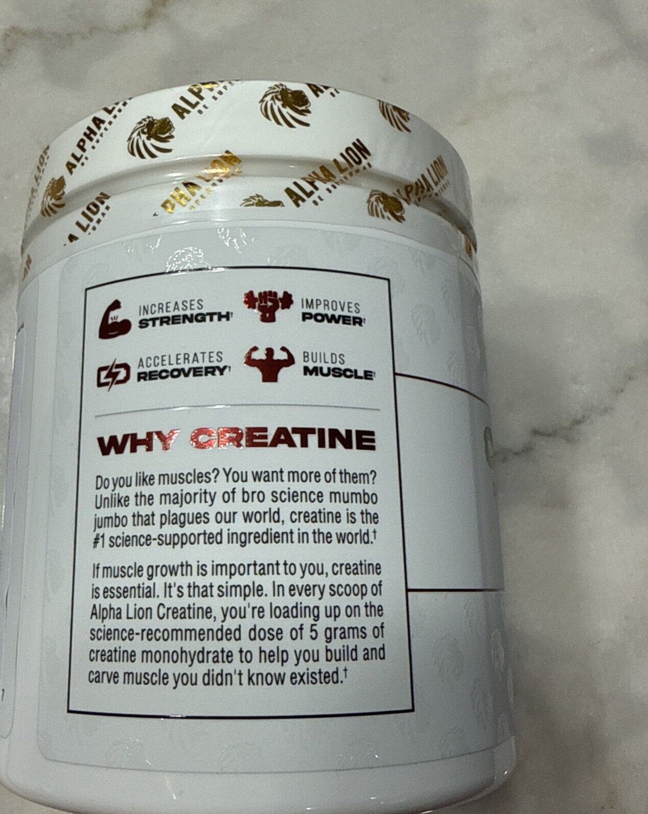 Creatine Monohydrate Powder 60 Servings Unflavored EXP 10/26 NEW