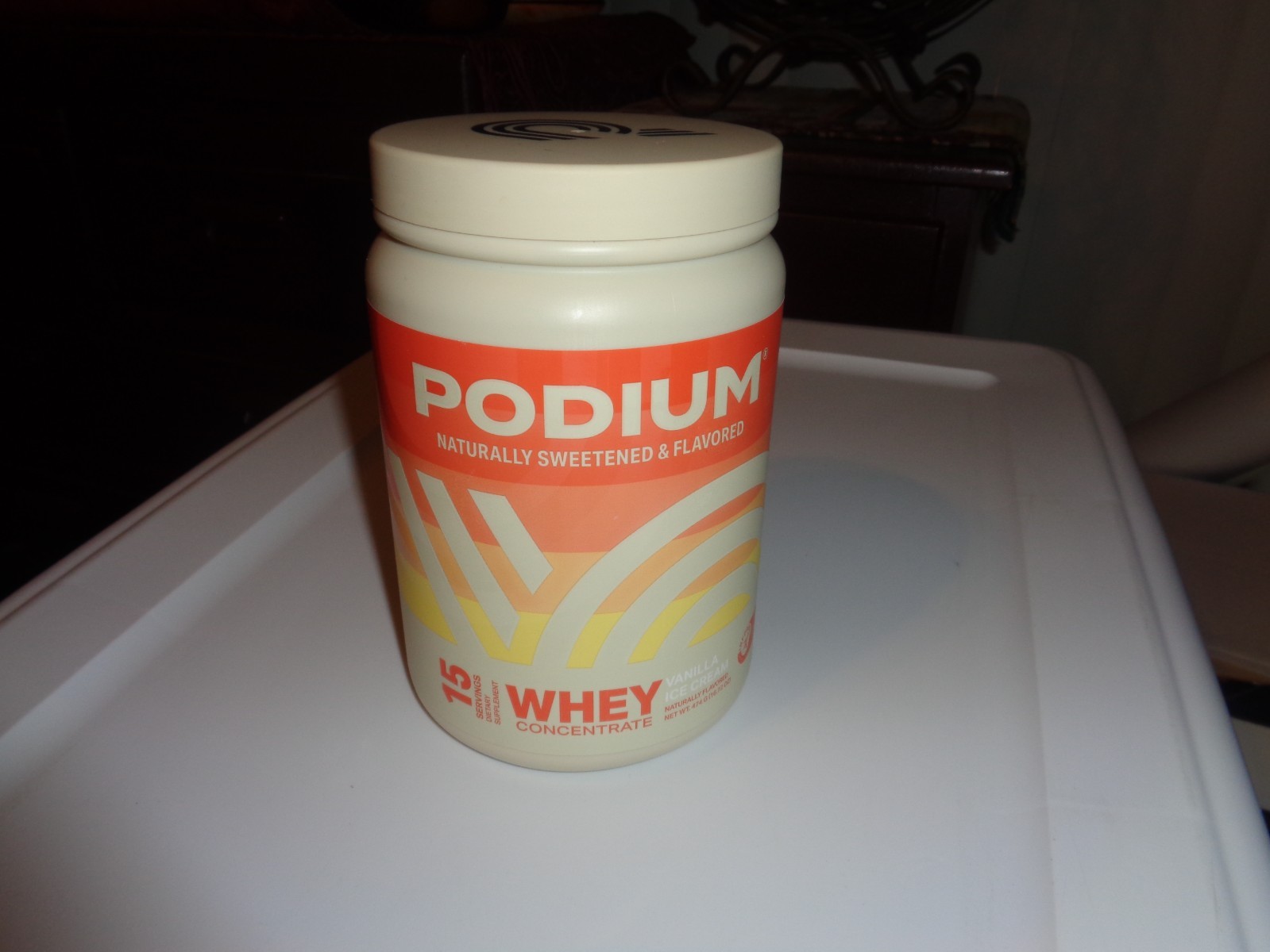 2 Podium Nutrition Whey Protein Vanilla Ice Cream 16.72oz Exp. 01/2026 03/2026
