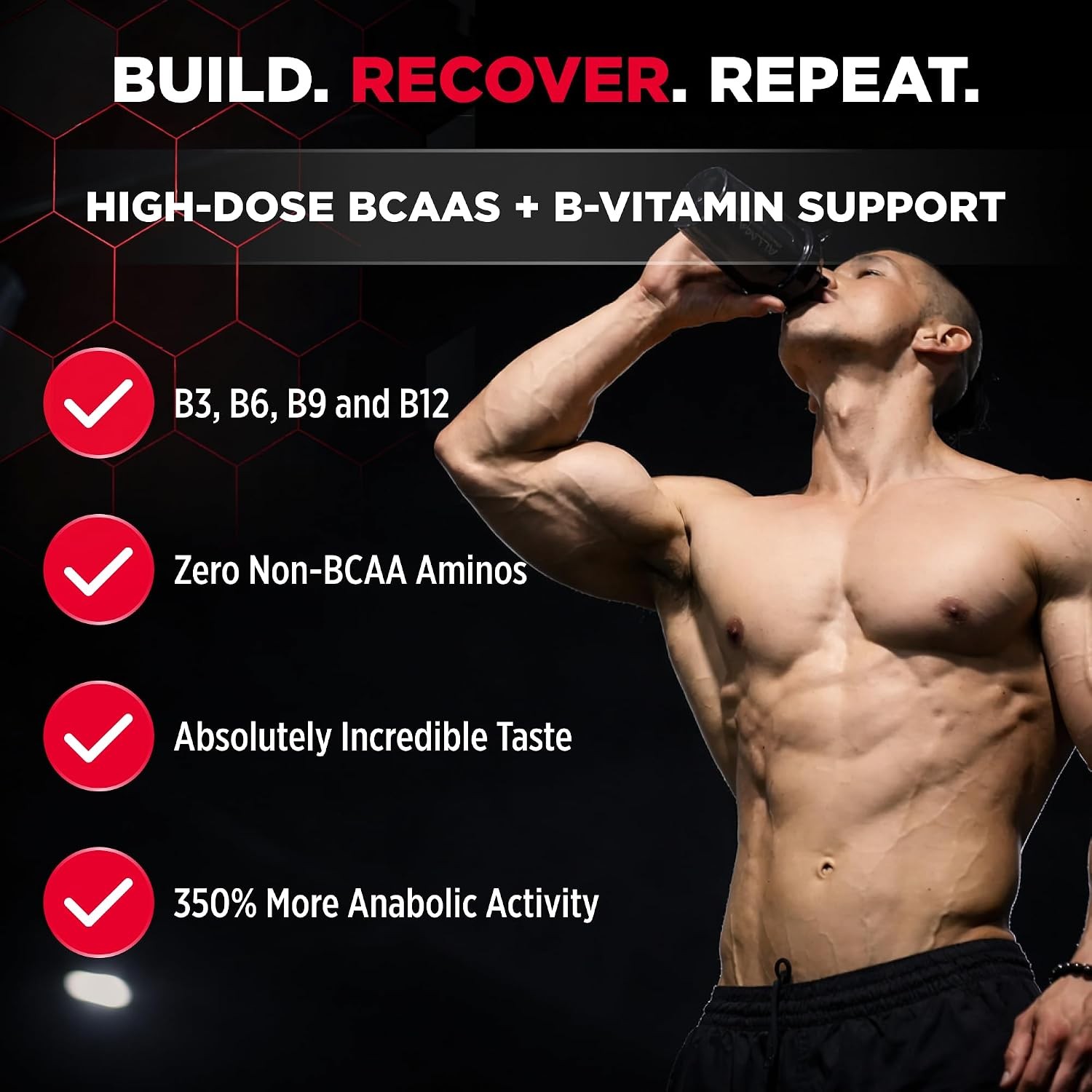 ALLMAX AMINOCORE BCAA Powder, White Grape, 90 Servings, 1035 g