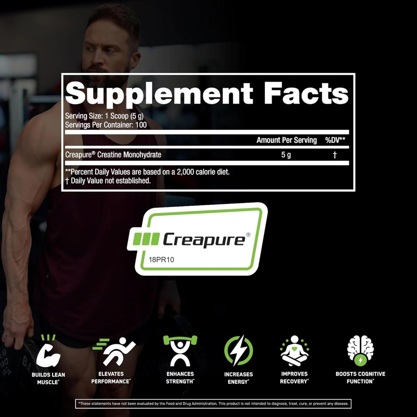 SteelFit Creapure Creatine Monohydrate Powder Unflavored – German Micronized …