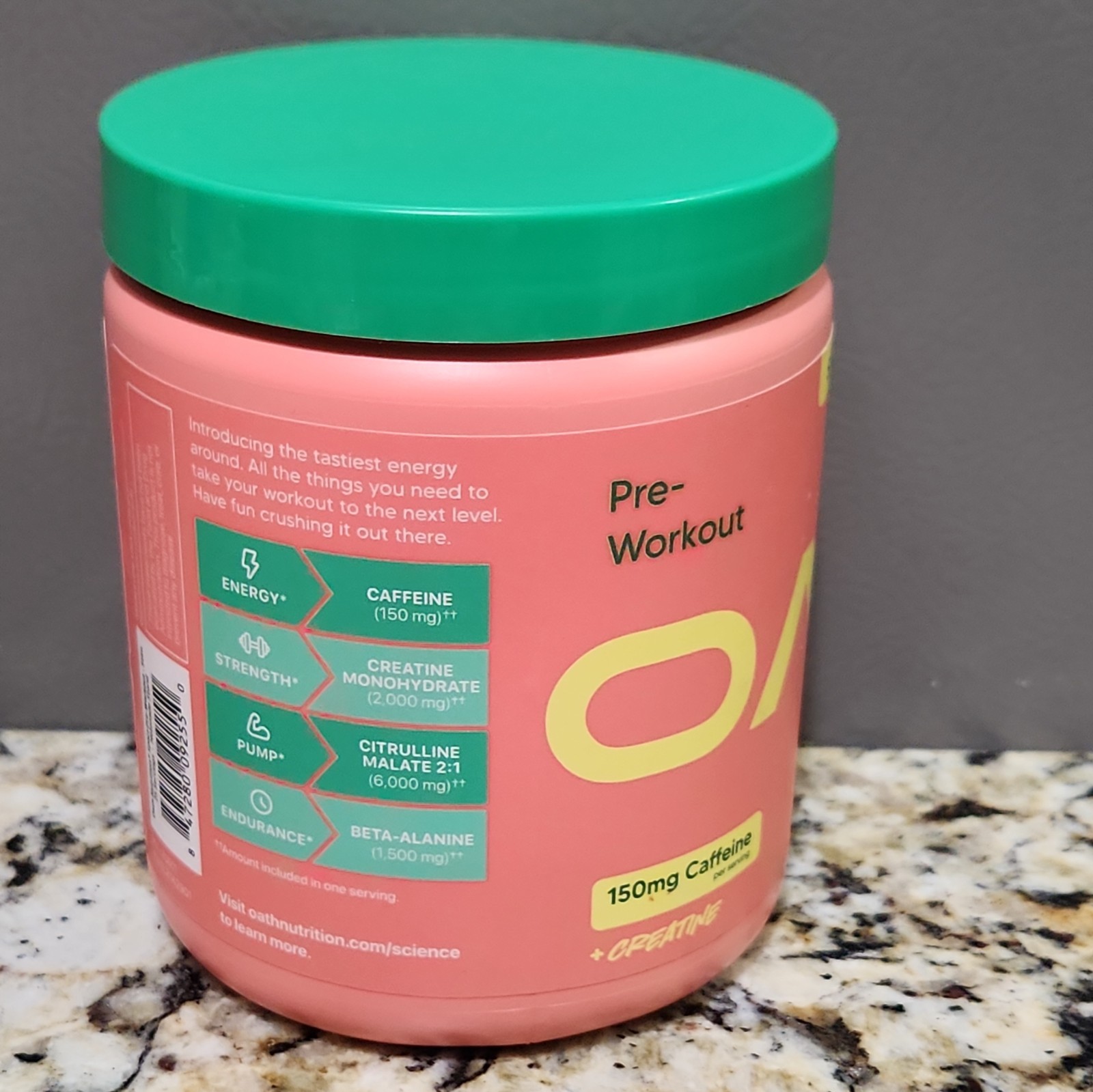 Oath Sport Pre-workout Powder Melonade Stand 10.58 Oz