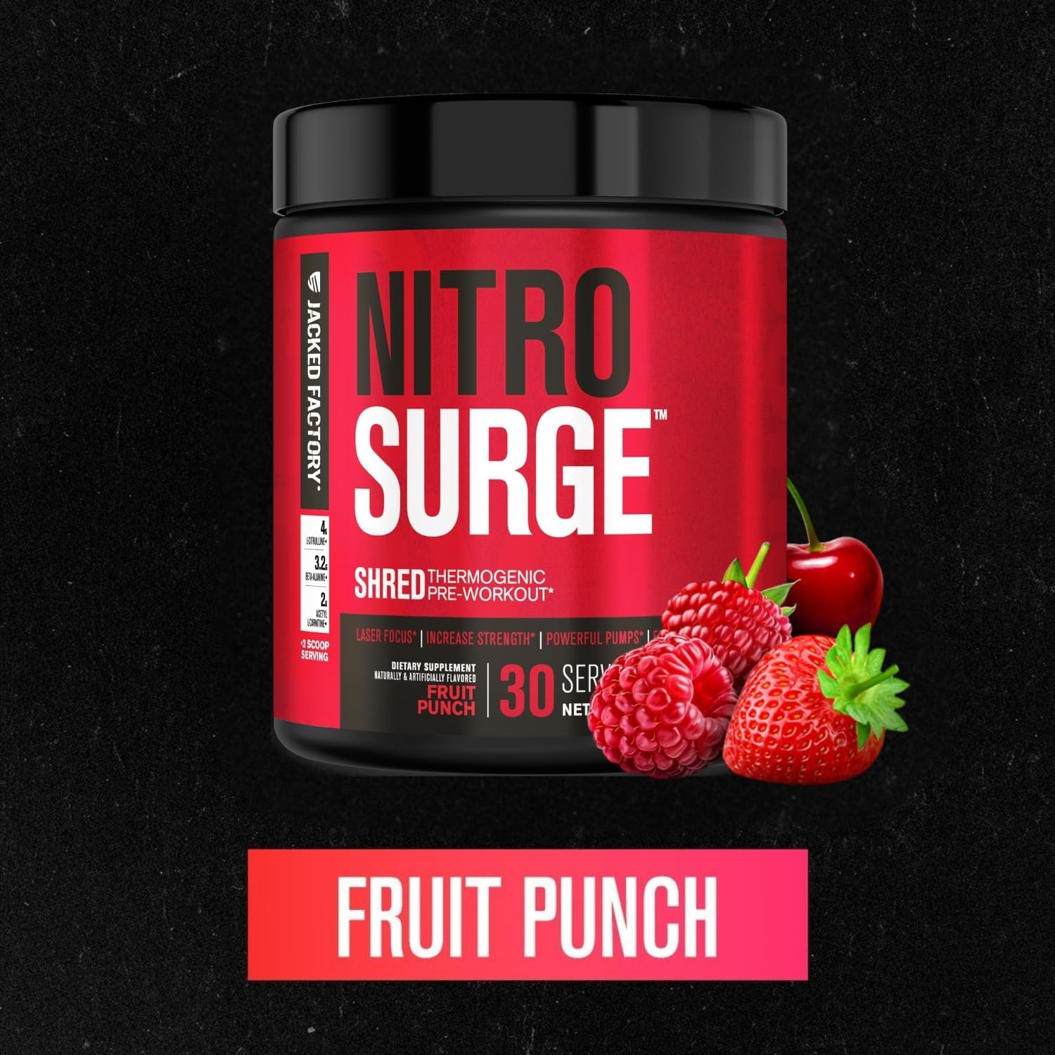 NITROSURGE Shred Pre Workout Supplement – Energy Booster, Instant