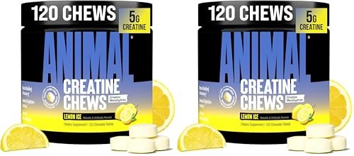 Creatine Monohydrate Chews 5g 120 Tablets Strength Power