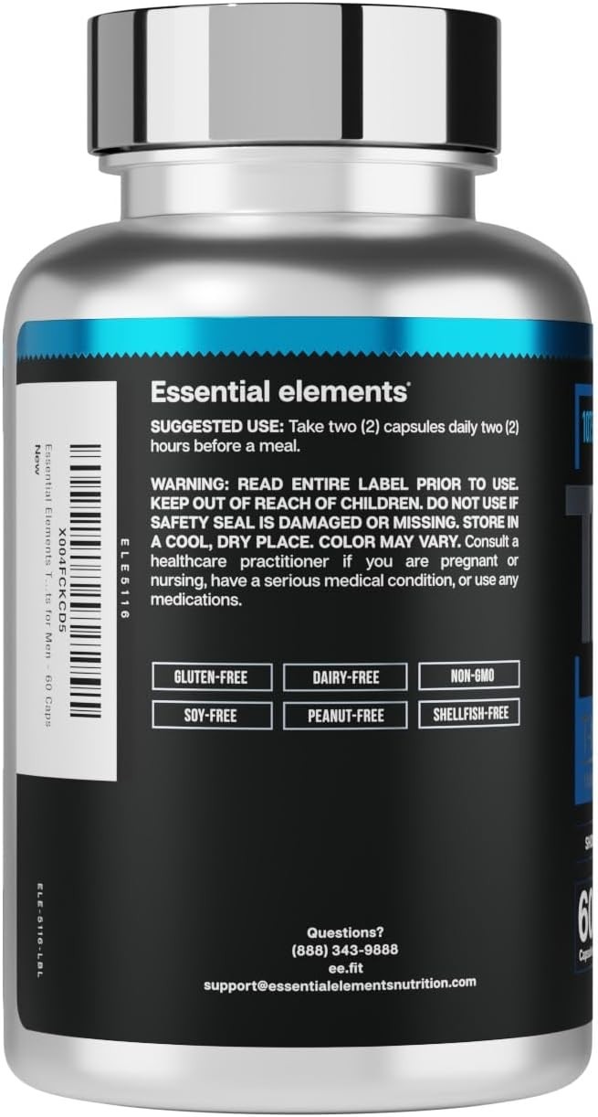 T-Hero Platinum Testosterone Booster – Energy, Muscle & Male Performance, 60ct