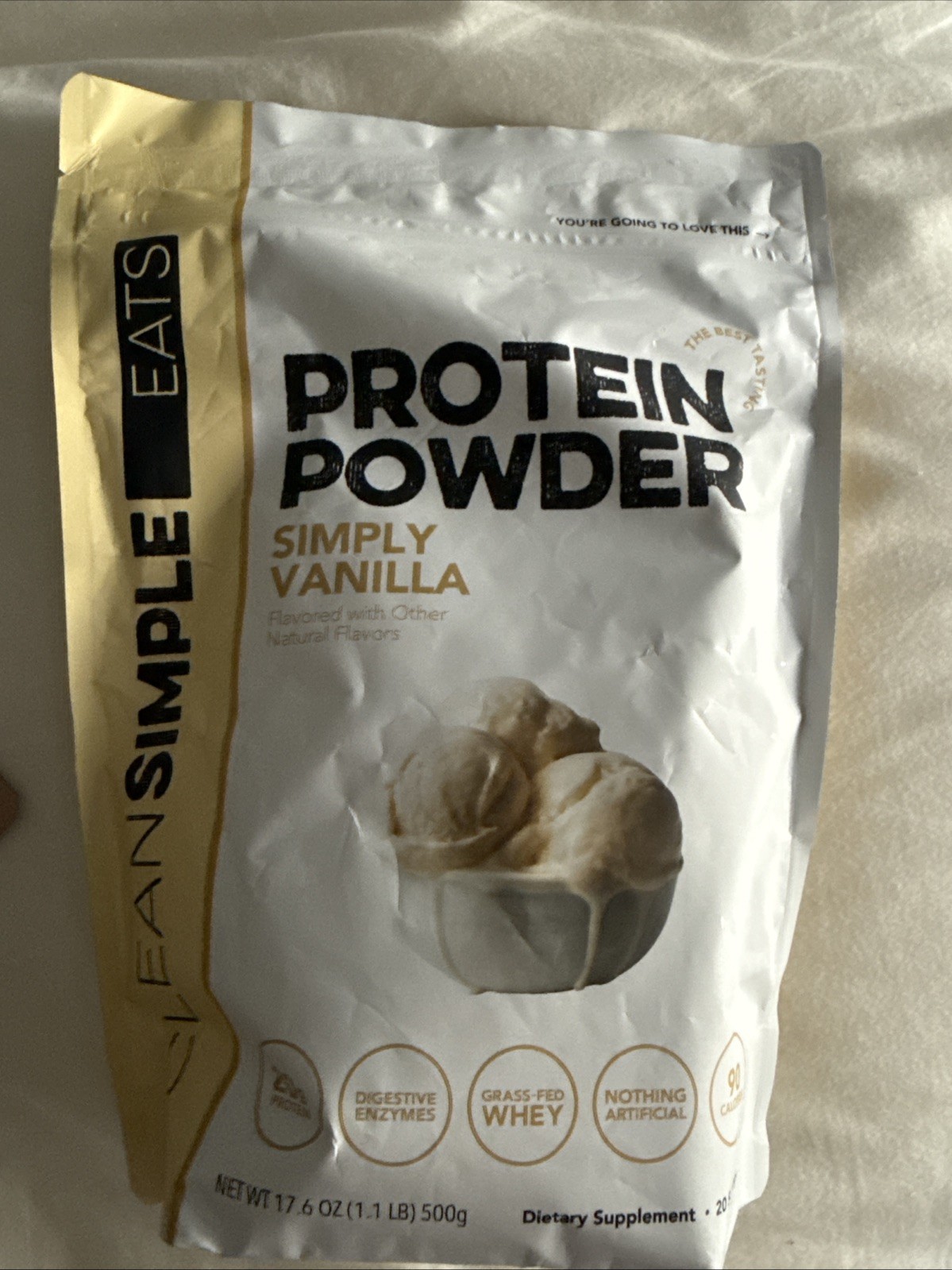 Clean Simple Eats Protein Powder Simply Vanilla – 20 Servings 17.6 Oz 500g