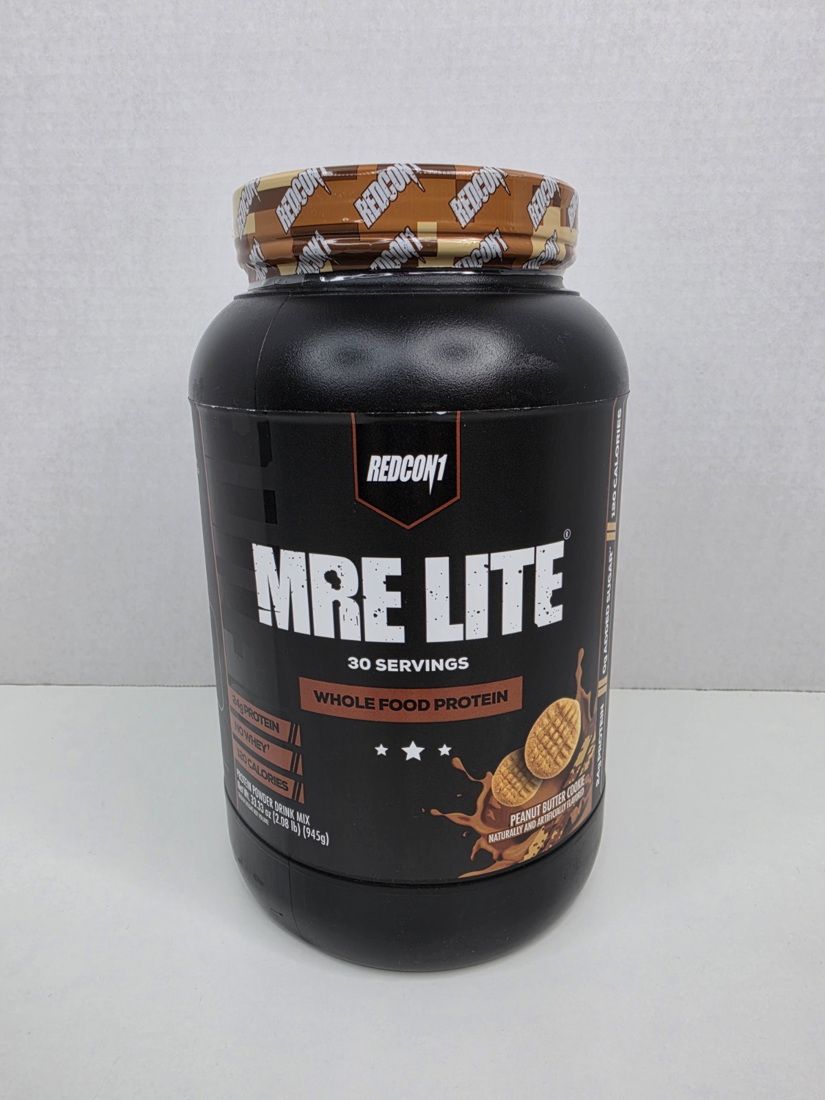 REDCON1 MRE Lite Whole Food Protein Powder Peanut Butter Cookie 30 Servings