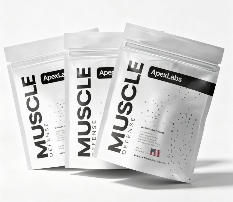 Apex Labs Muscle Defense Dietary Supplement, Vanilla -243g 1-5 pack