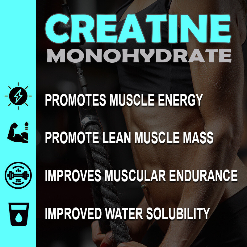 Micronized Creatine Monohydrate Powder 250g, 50 Servings,Unflavored Creatine US