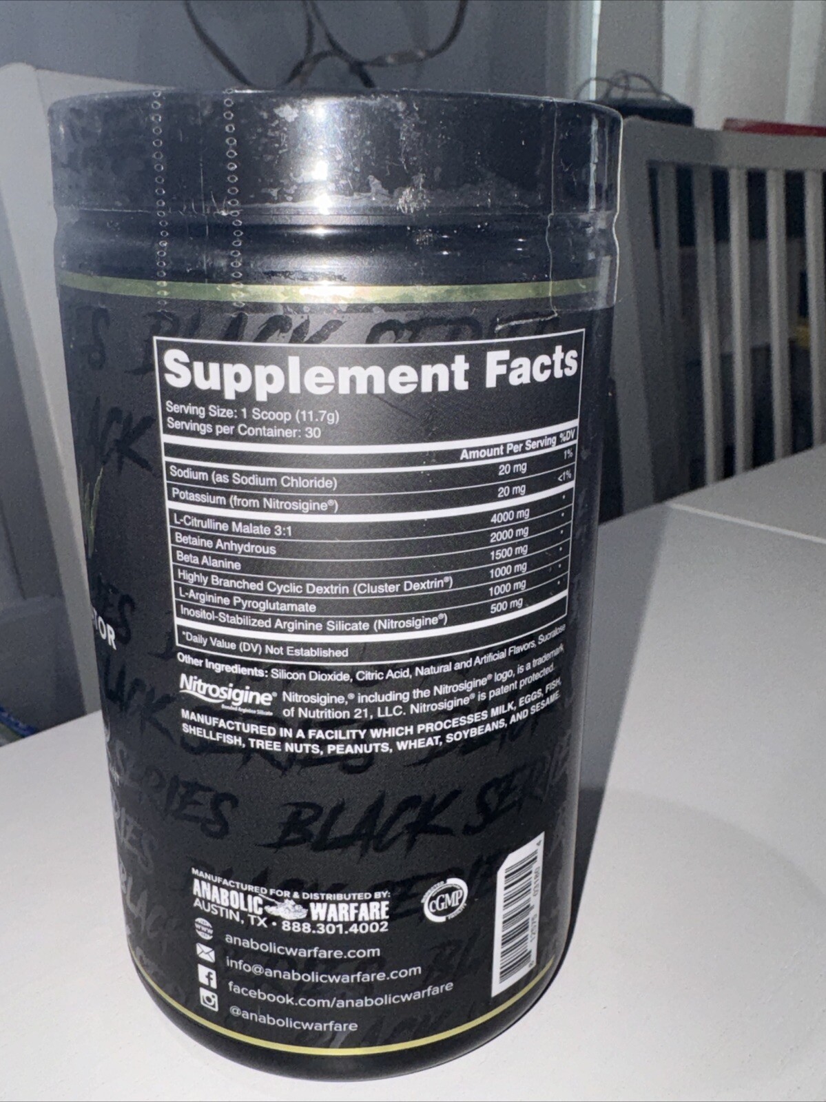 Anabolic Warfare Pump-N-Grow Muscle Pump +ensurance Activador (au Naturel 351g)