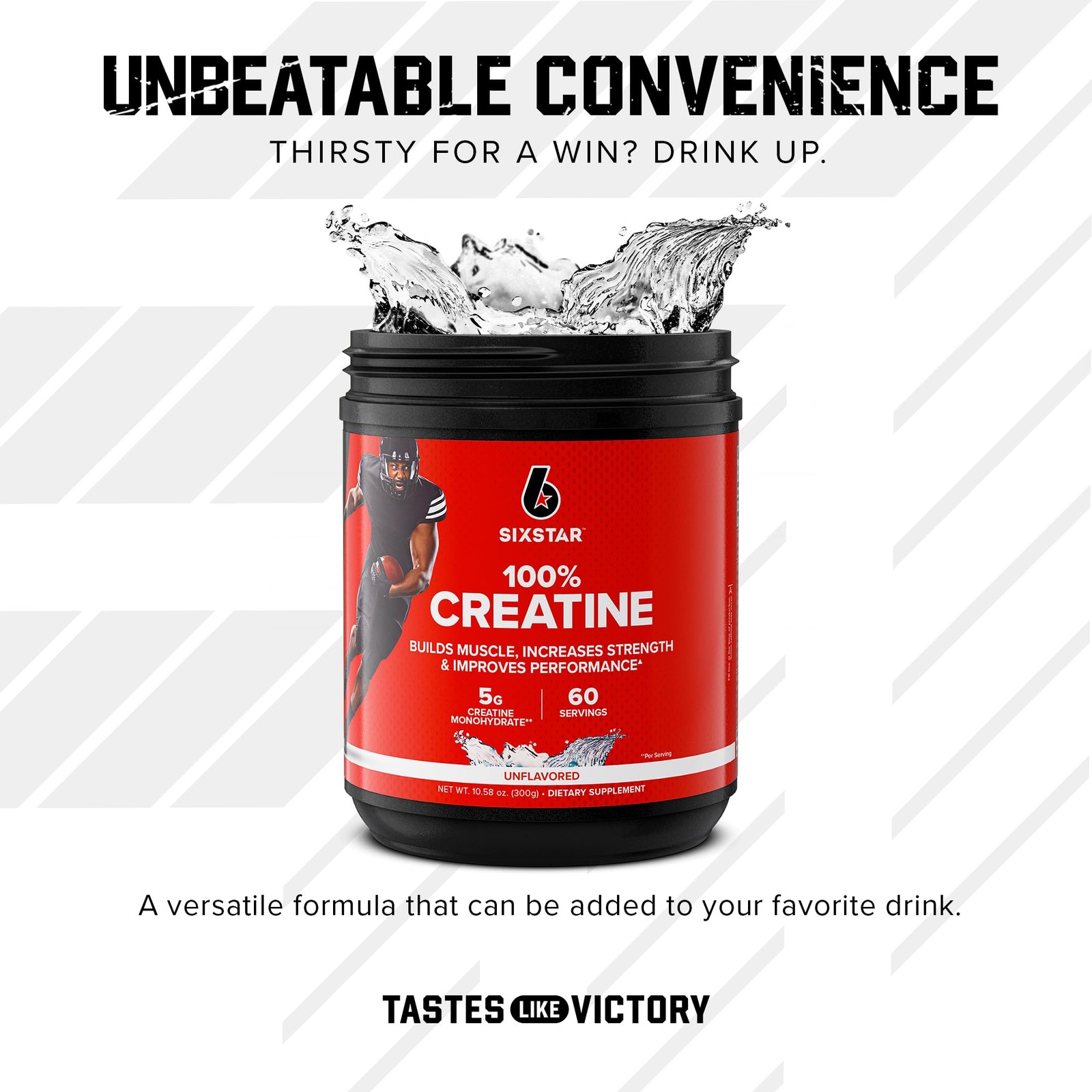 Six Star 100% Creatine Monohydrate Powder – 10.58 Ounce (Pack of 1)