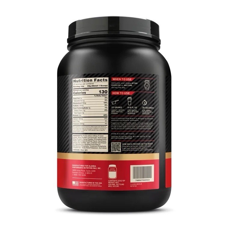 Optimum Nutrition Gold Standard 100% Whey Powder Chocolate Peanut Butter 1.6 lb