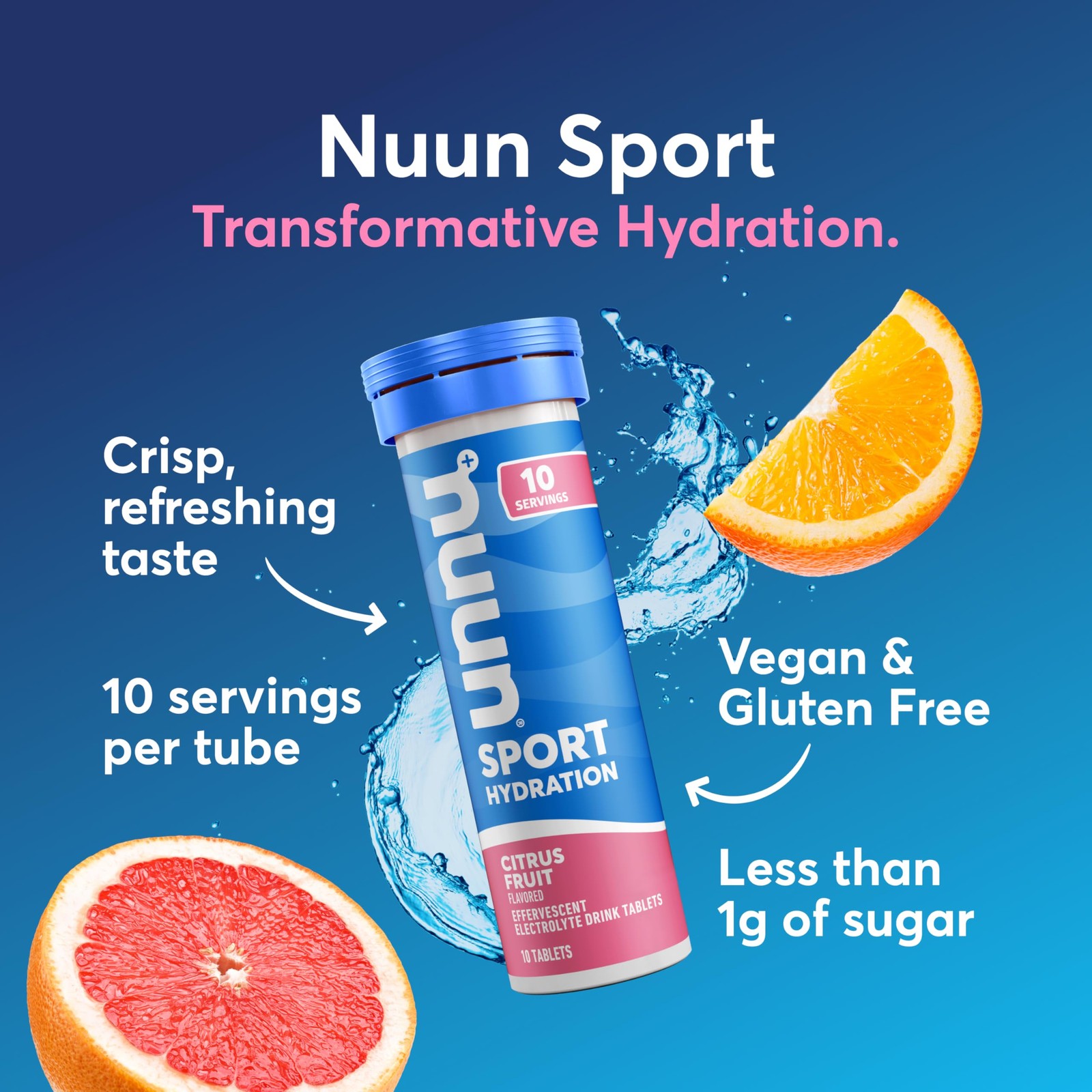 Sport Electrolyte Tablets, Gluten Free & Vegan, Mixed Flavor, 4 Pack (40 Serv…