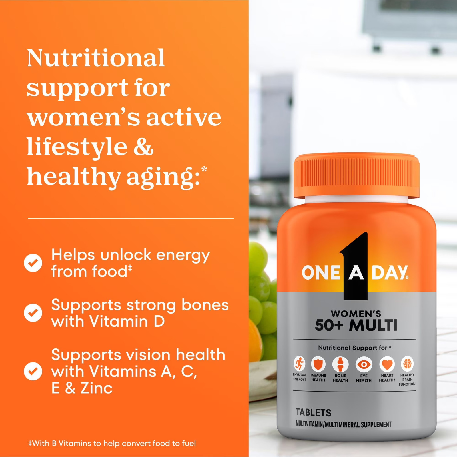 ONE A DAY WOMENS 50+ HEALTHY ADVANTAGE MULTIVITAMIN (300 TABLET) oneaday 1 multi