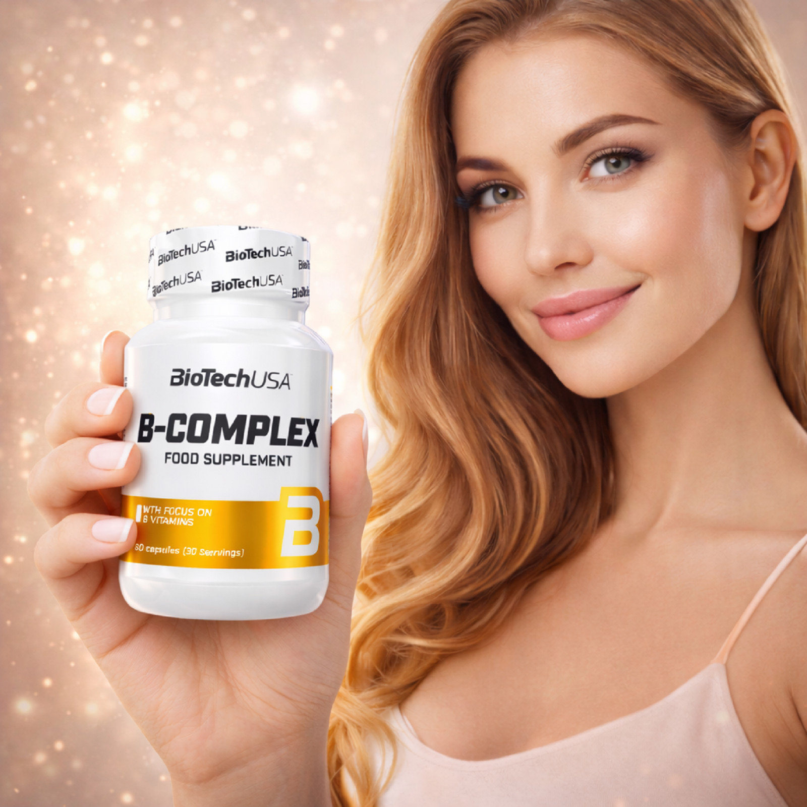 B-COMPLEX 60-240 capsules – 12 vitamins 4 minerals 3 herbs Gluten & Lactose-free