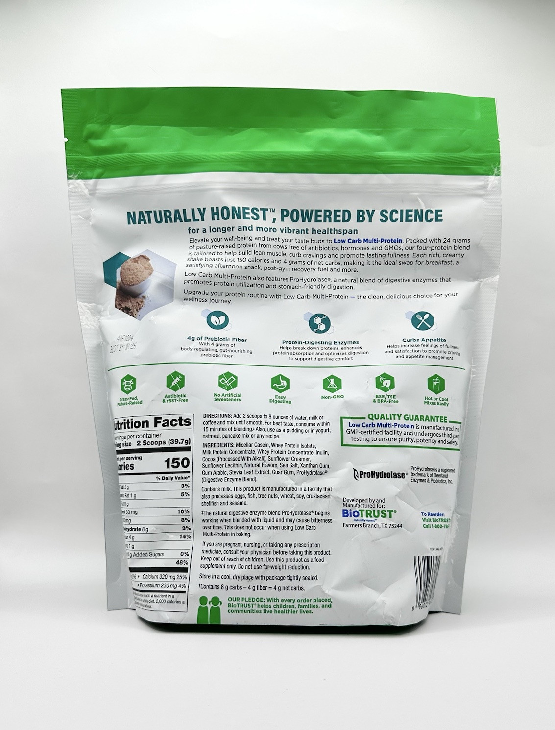 BioTrust Low Carb Multi Protein 24g Protein (1.2 LB) Cafe Mocha NEW